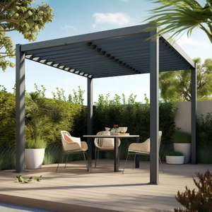 Lightweight and Sleek Aluminum Pergola-Space-Saving & Modern 