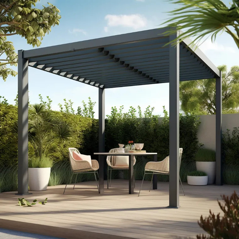 Lightweight and Sleek Aluminum Pergola-Space-Saving & Modern 