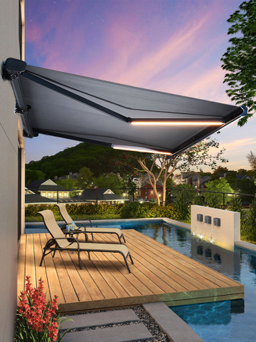 Factory Wholesale Price Retractable Outdoor Sun Canopy Awning