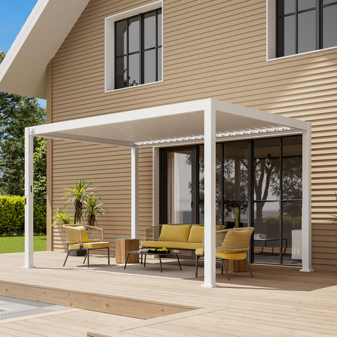 Modern Minimalist Aluminum Pergola - Effortless Elegance and Durable