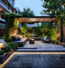 Modern Aluminum Shade Pergola - Reinforced Structure & UV Protection