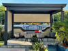 Trwała i luksusowa aluminiowa pergola z zasłonami wiatrów