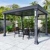 Luxury Powder-Coated Aluminum Pergola - Durable & Stylish Backyard Centerpiece