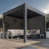All-Weather and Lightweight Aluminum Pergola with Windproof Curtains