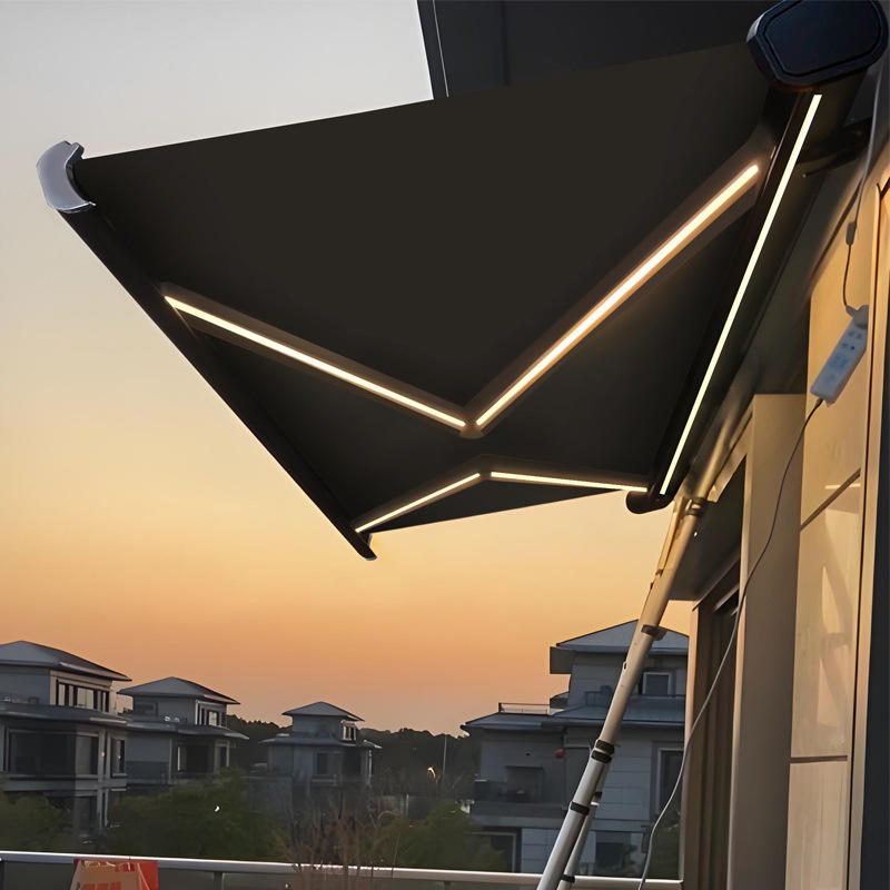 Hot Sale Outdoor Aluminum Frame Full Cassette Retractable Awnings