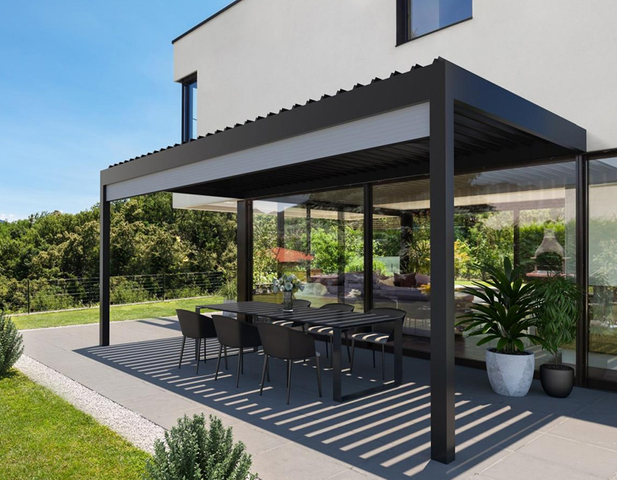 Aluminiowa pergola w stylu europejskim