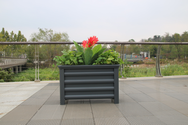 Design moderno corrosione resistente alla corrosione ed ecologica in lega di alluminio fioriera