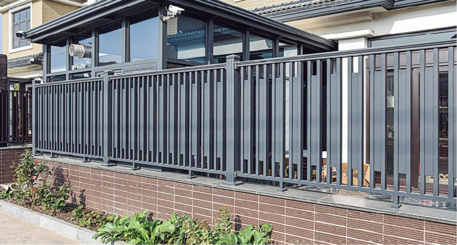 Nowoczesne aluminiowe ogrodzenie aluminiowe potwierdzenie odporne na uderzenie