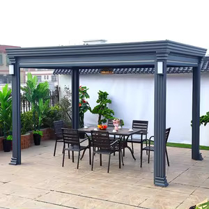 Luxury Powder-Coated Aluminum Pergola - Durable & Stylish Backyard Centerpiece