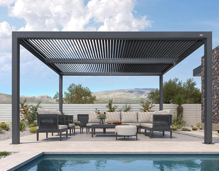 Prosty typ aluminiowy pergola