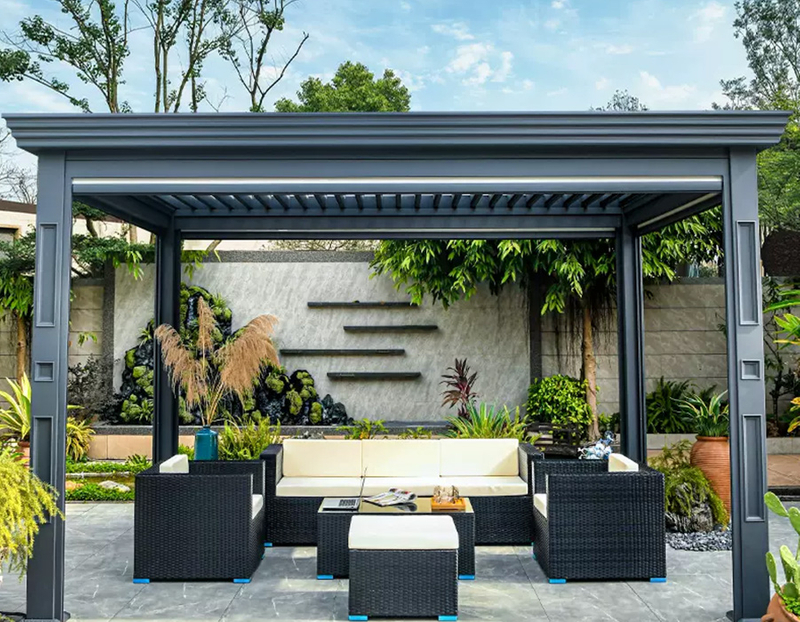 Luxury Aluminum Pergola - Handcrafted Finish & Reinforced Structure