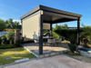 Trwała i luksusowa aluminiowa pergola z zasłonami wiatrów