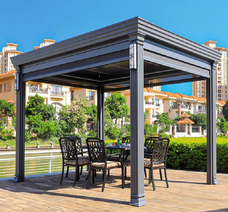 Luxury Powder-Coated Aluminum Pergola - Durable & Stylish Backyard Centerpiece