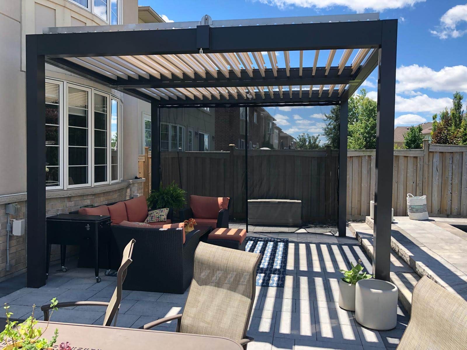 Lightweight and Sleek Aluminum Pergola-Space-Saving & Modern 