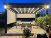 Trwała i luksusowa aluminiowa pergola z zasłonami wiatrów