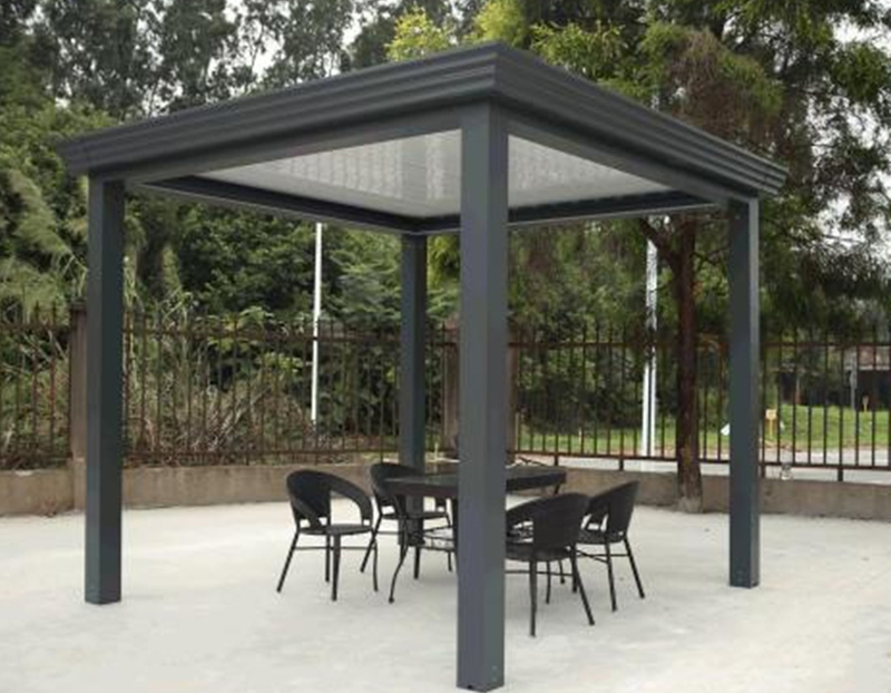 Pergola in alluminio in stile europeo