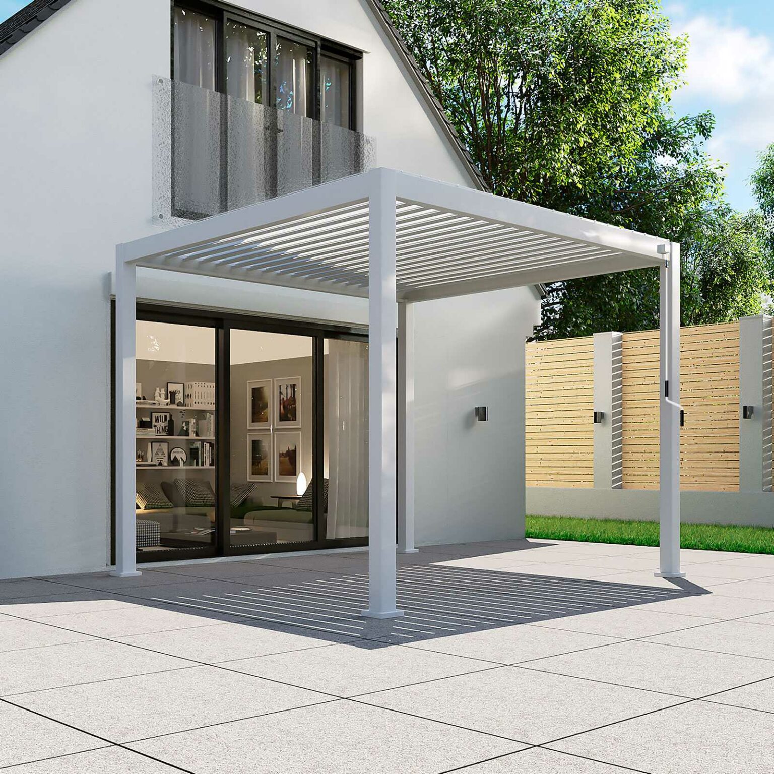 Modern Minimalist Aluminum Pergola - Effortless Elegance and Durable
